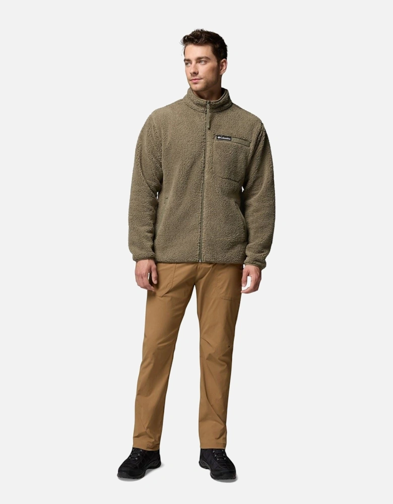 Rugged Ridge High Pile Full Zip Men's Green Fleece Jacket