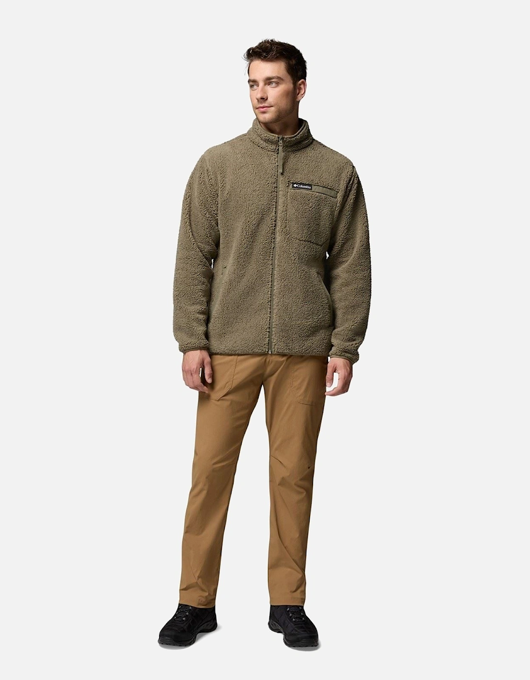 Rugged Ridge High Pile Full Zip Men's Green Fleece Jacket