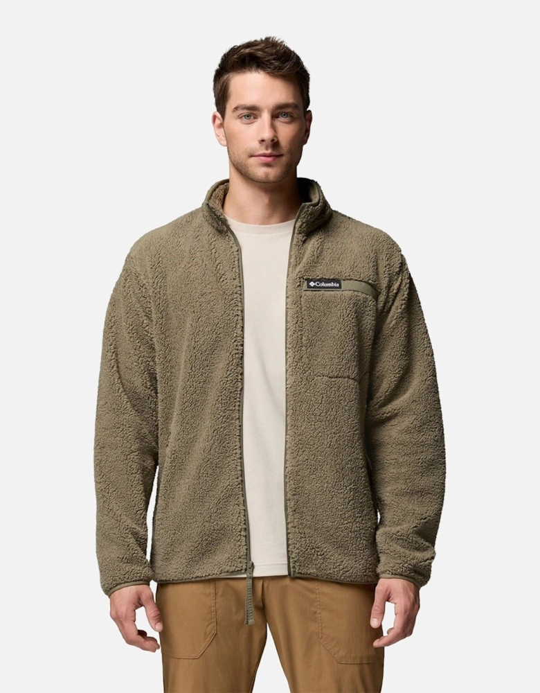Rugged Ridge High Pile Full Zip Men's Green Fleece Jacket