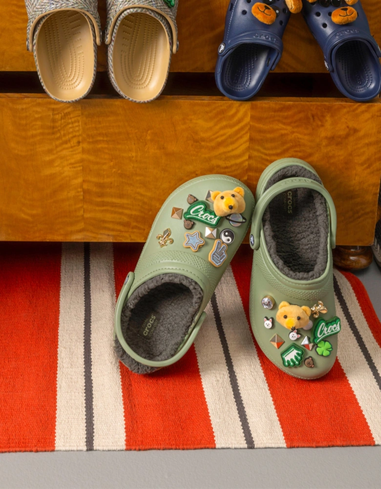 203591-3WP CLASSIC LINED Unisex Clogs Moss/Multi
