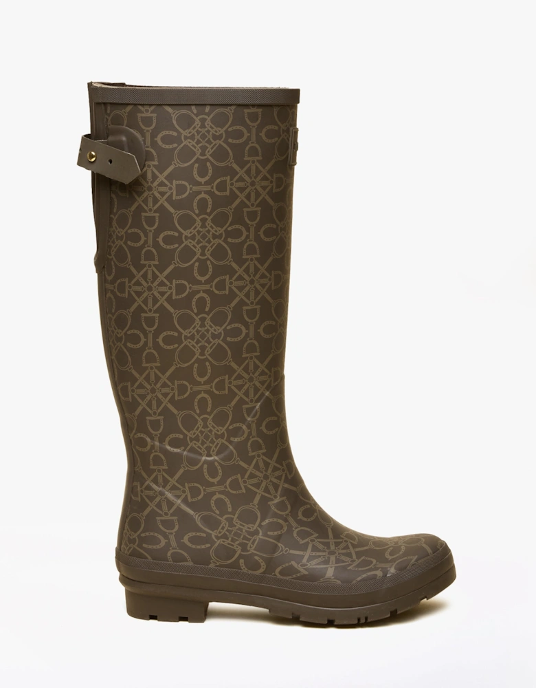 WELLY PRINT Womens Wellington Boots Brown