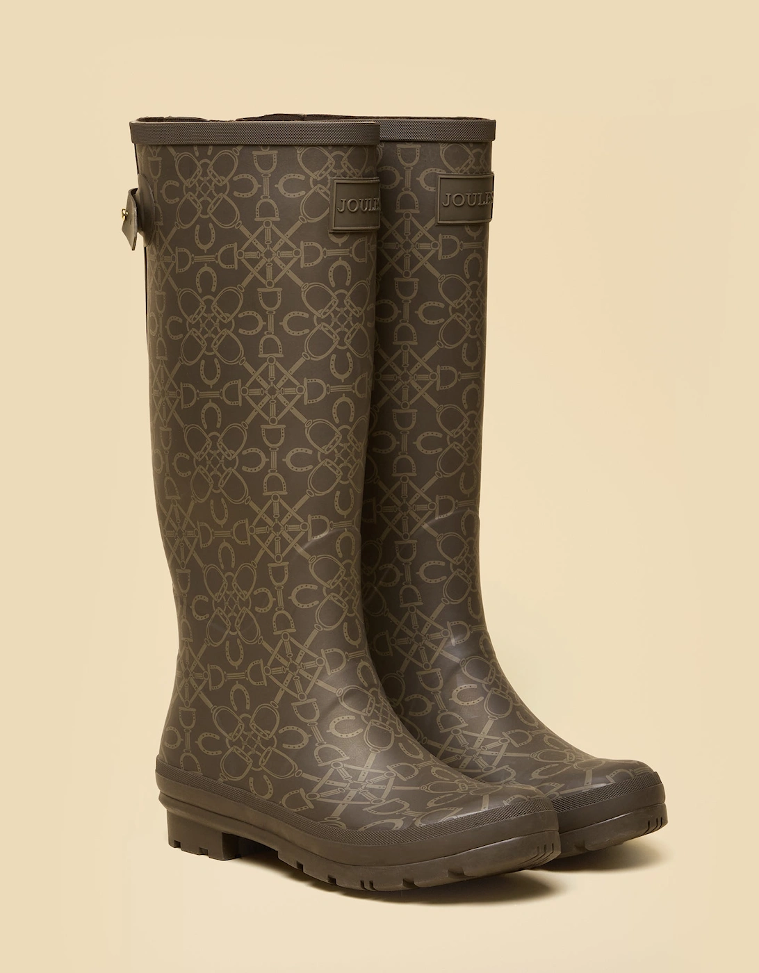 WELLY PRINT Womens Wellington Boots Brown