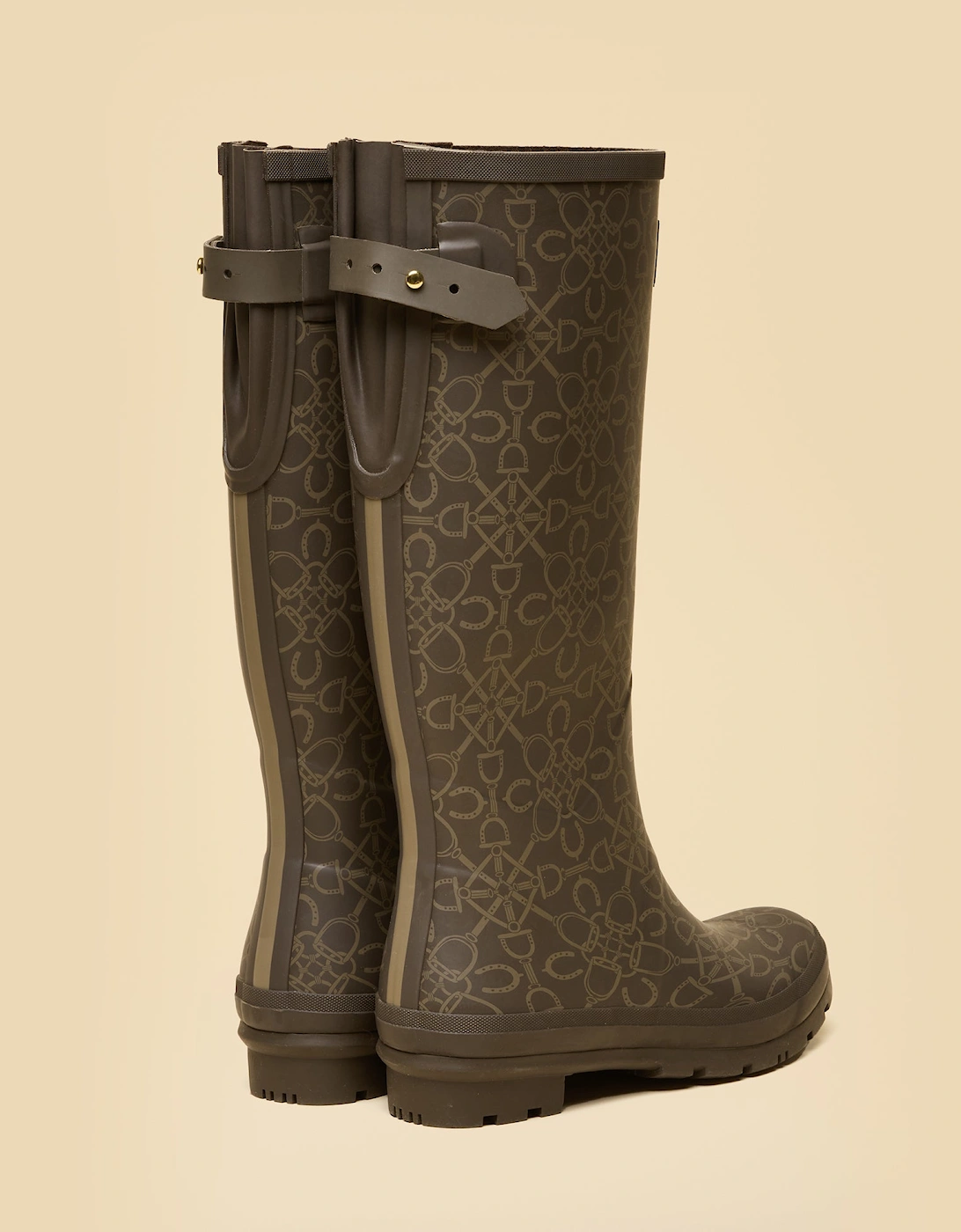 WELLY PRINT Womens Wellington Boots Brown