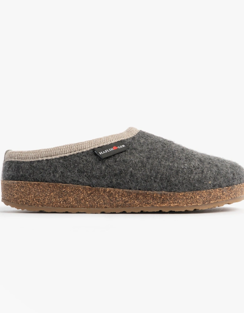PANDA Womens Felt Clogs Anthracite