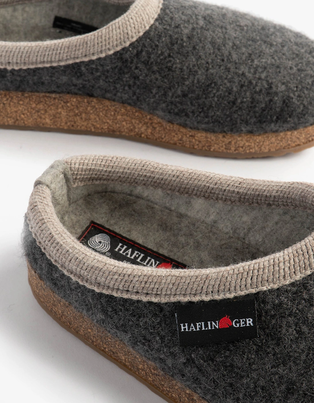 PANDA Womens Felt Clogs Anthracite