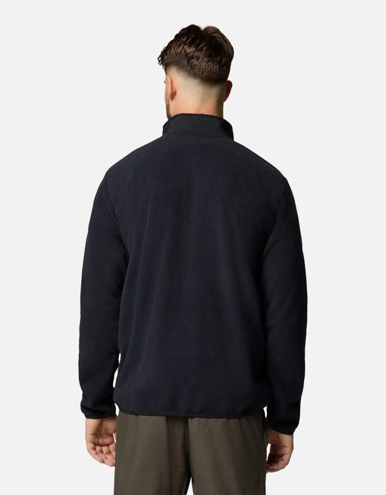 Sequoia Grove Half Zip Fleece Polyester Men's Black Zip Neck Pullovers