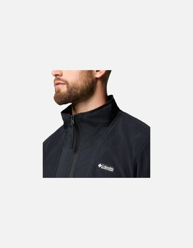Sequoia Grove Half Zip Fleece Polyester Men's Black Zip Neck Pullovers
