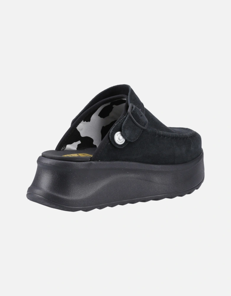 HEYDUDE Delray Suede Women's Black Clogs