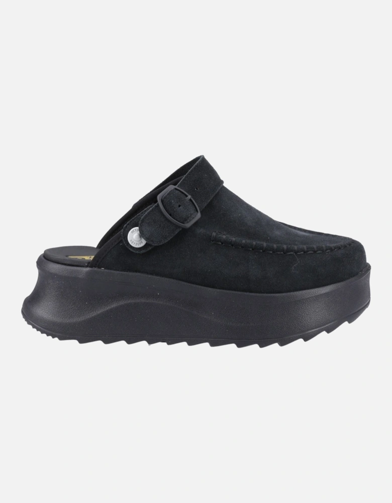 HEYDUDE Delray Suede Women's Black Clogs