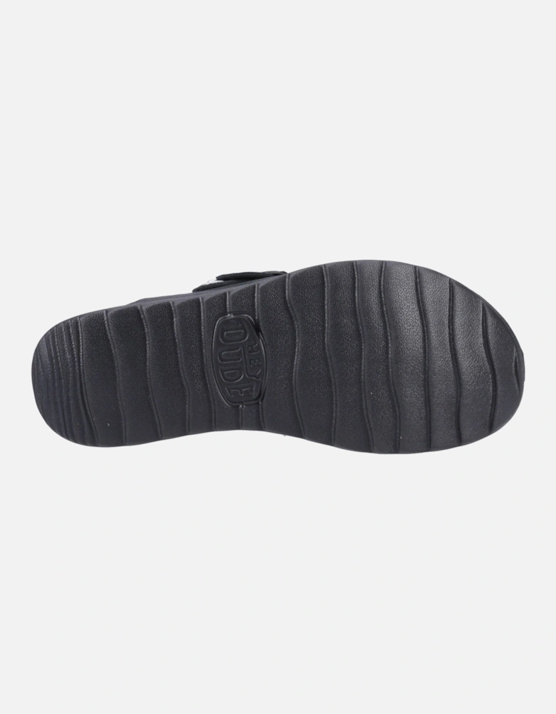 HEYDUDE Delray Suede Women's Black Clogs