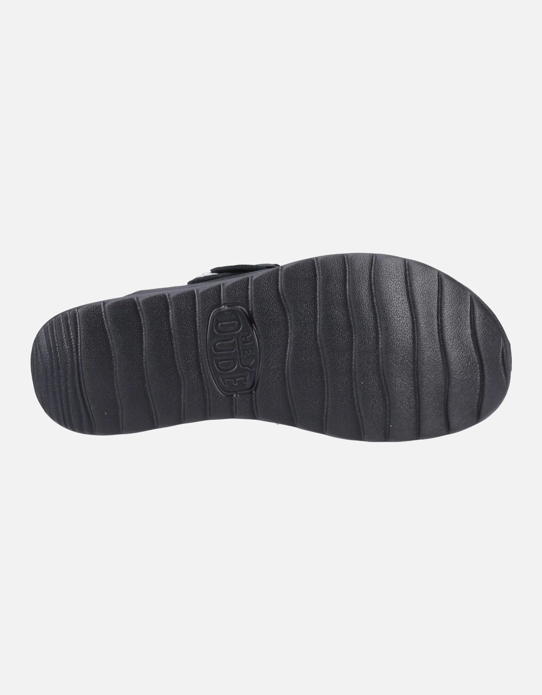 HEYDUDE Delray Suede Women's Black Clogs
