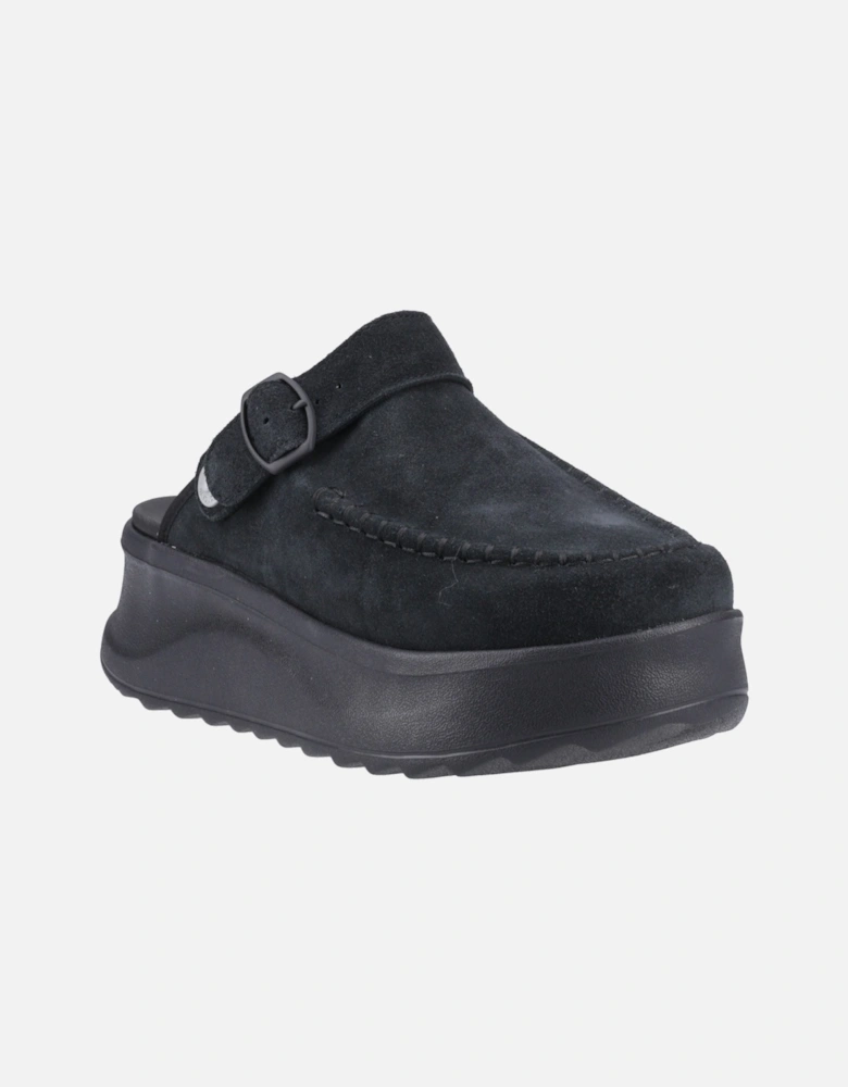 HEYDUDE Delray Suede Women's Black Clogs
