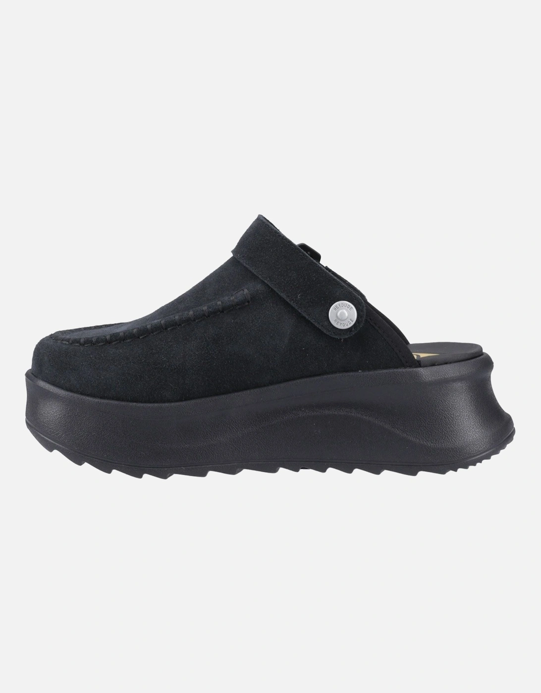 HEYDUDE Delray Suede Women's Black Clogs
