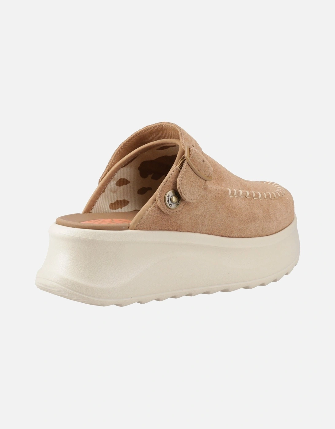 HEYDUDE Delray Suede Women's Tan Clogs