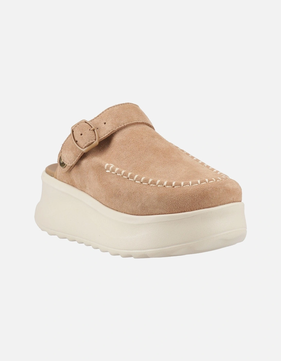 HEYDUDE Delray Suede Women's Tan Clogs, 6 of 5
