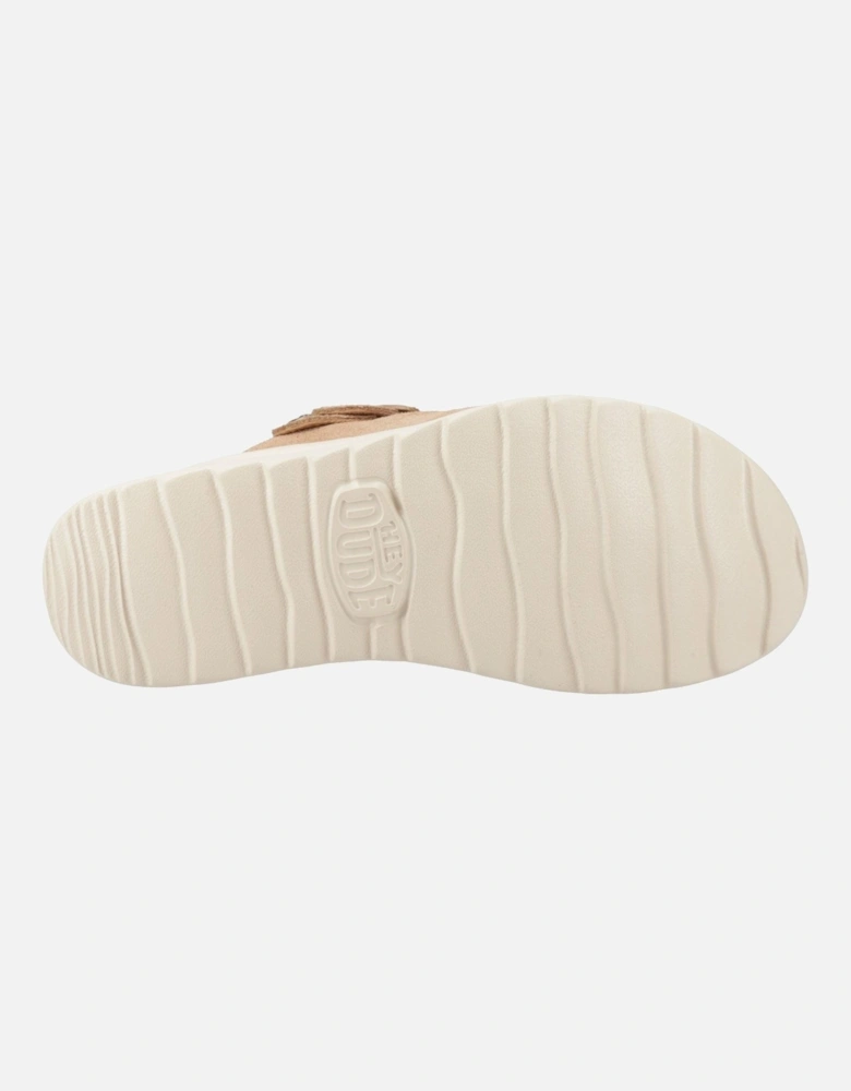 HEYDUDE Delray Suede Women's Tan Clogs