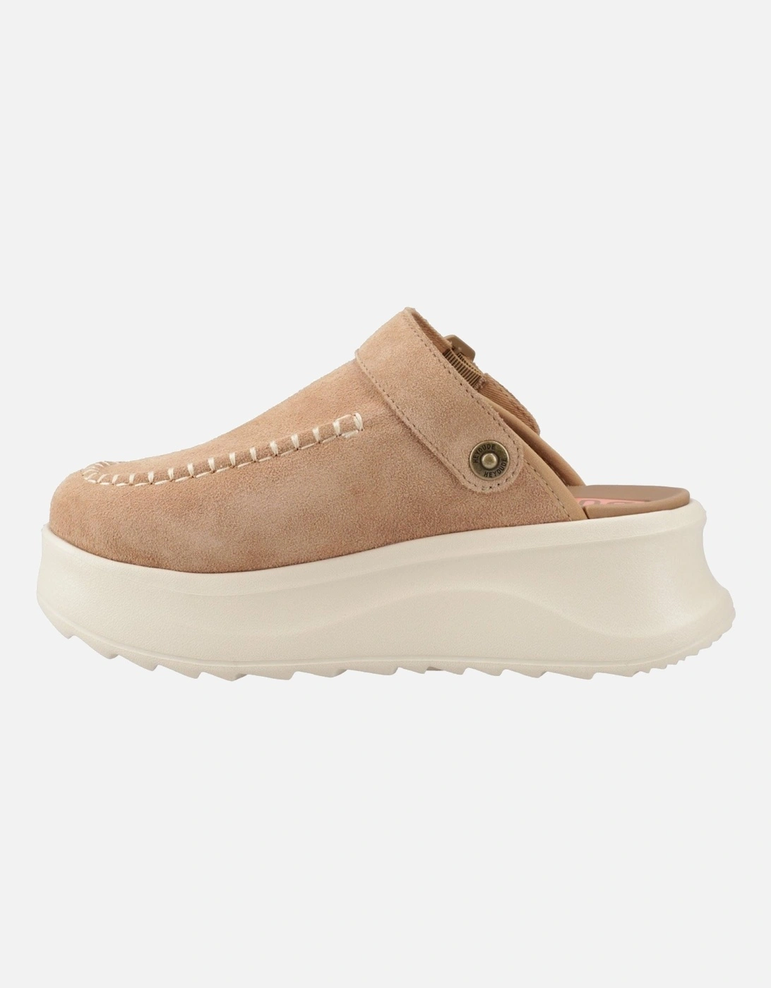 HEYDUDE Delray Suede Women's Tan Clogs
