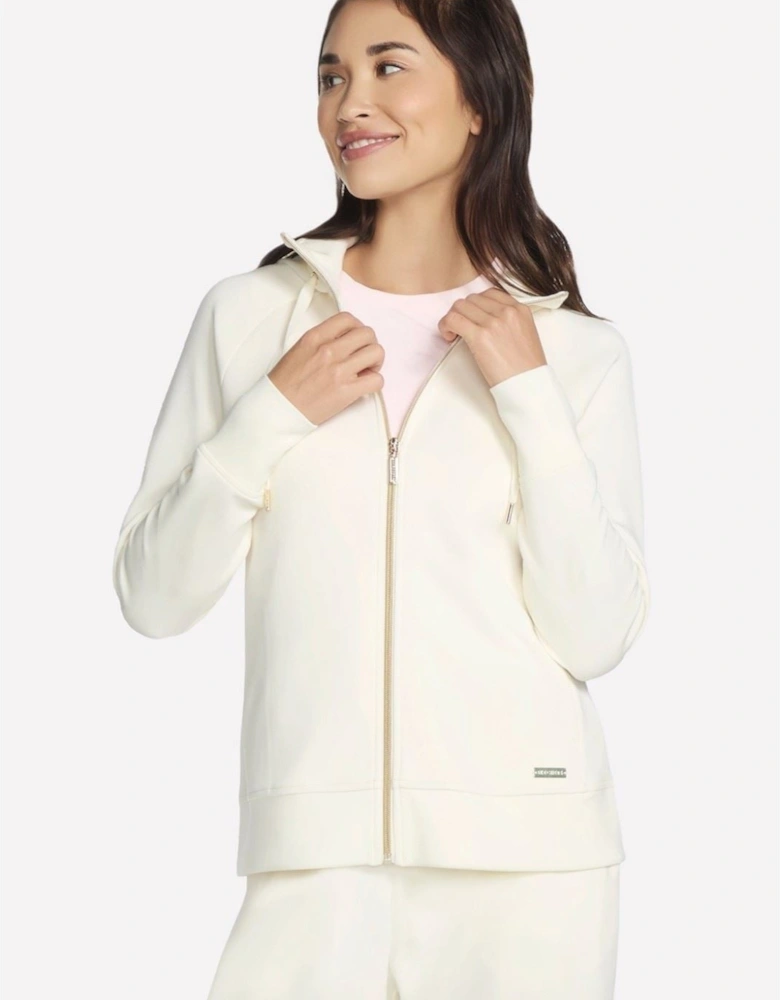 Performance Skechluxe Elevate Hooded Jacket Women's Off White Jacket