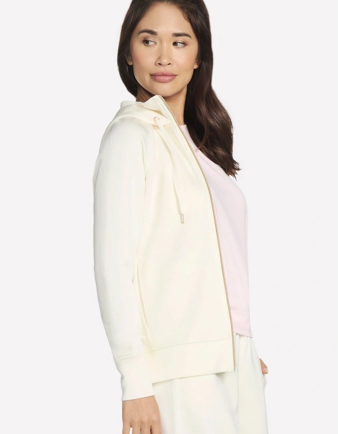 Performance Skechluxe Elevate Hooded Jacket Women's Off White Jacket