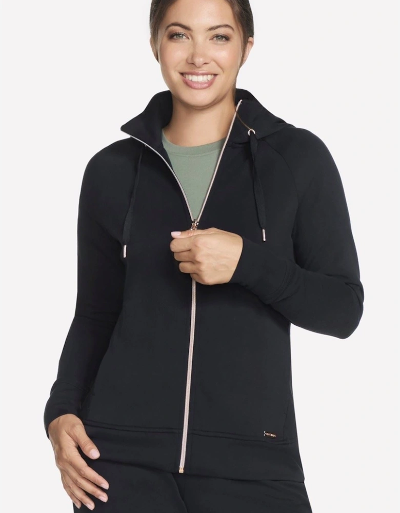 Performance Skechluxe Elevate Hooded Jacket Women's Black Jacket