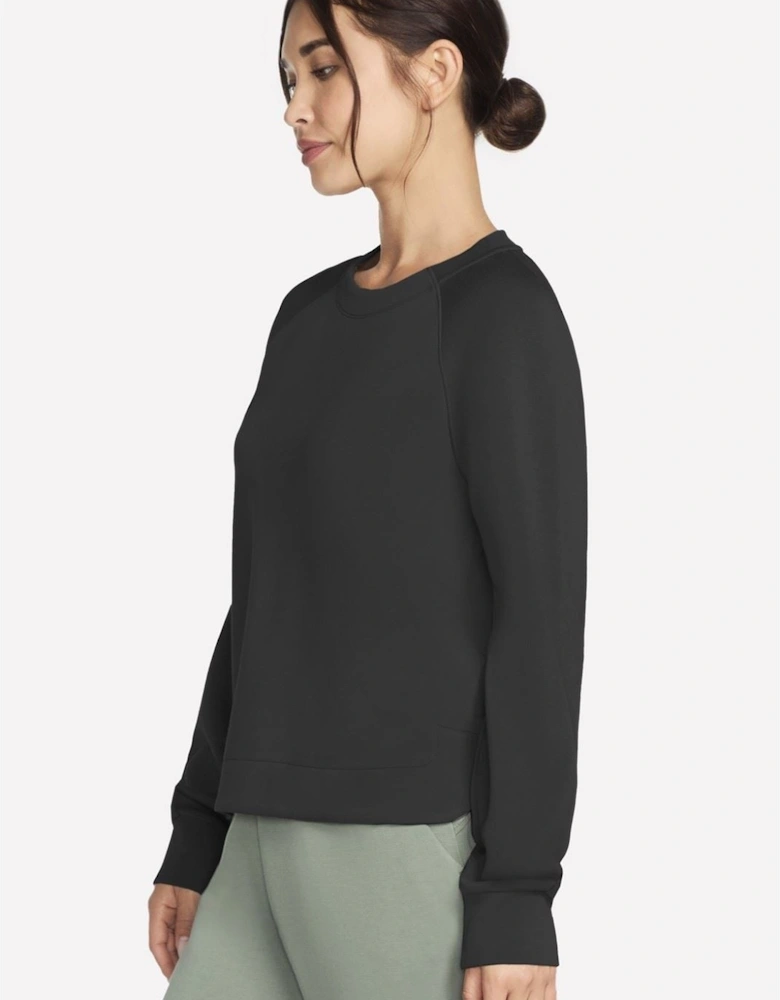 Performance Skechluxe Elevate Crewneck Women's Black Sweatshirt