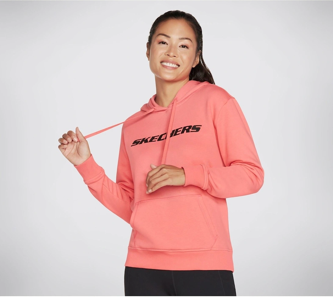 Performance Heritage Pullover Cotton Women's Peach Hooded Sweatshirt, 4 of 3