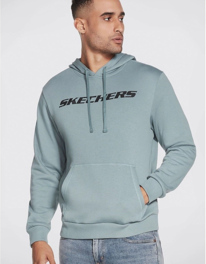 Performance Heritage Cotton Men's Blue Hooded Sweatshirt