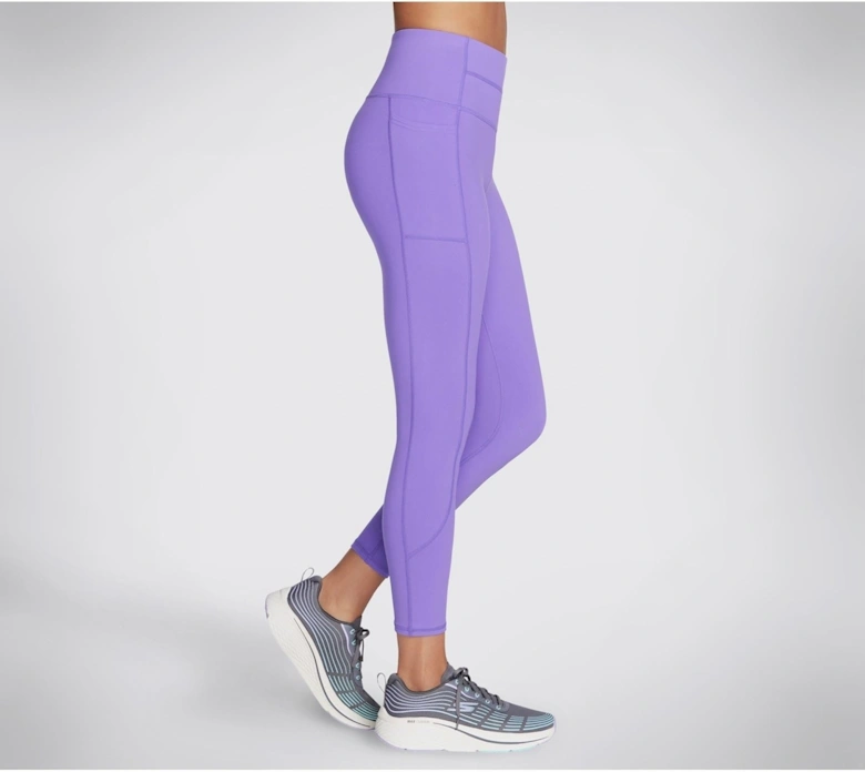 Performance GOWALK Wear High-Waisted 7/8 Nylon Women's Pink Sports Leggings