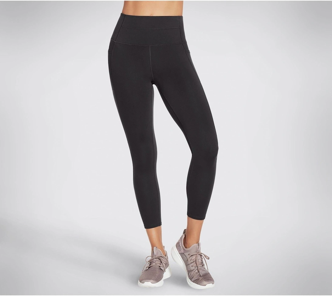 Performance GOWALK Wear High-Waisted 7/8 Nylon Women's Black Sports Leggings, 4 of 3