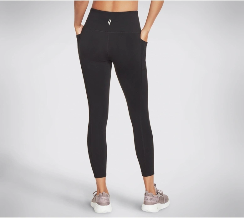 Performance GOWALK Wear High-Waisted 7/8 Nylon Women's Black Sports Leggings