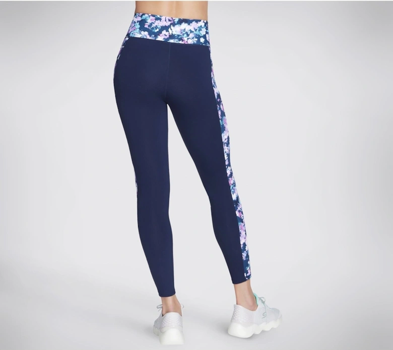 Performance GOWALK Misty Floral Legging Nylon Women's Blue Sports Leggings