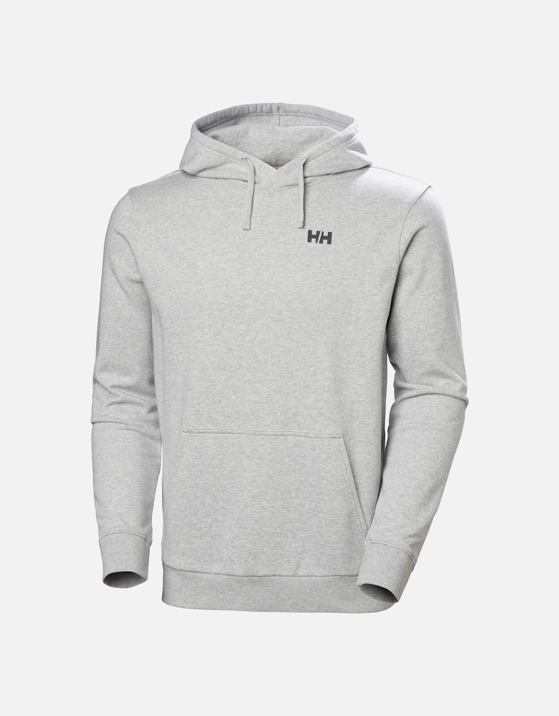 Core Graphic Hoodie Cotton Men's Grey Hooded Sweatshirt