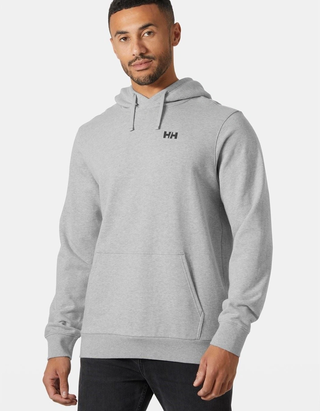 Core Graphic Hoodie Cotton Men's Grey Hooded Sweatshirt, 7 of 6