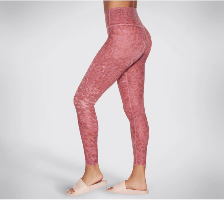 Performance Go Sculpt HW Leopard Legging Polyester Women's Pink Sports Leggings