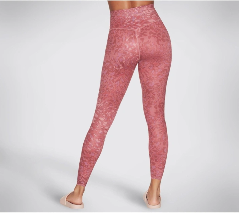 Performance Go Sculpt HW Leopard Legging Polyester Women's Pink Sports Leggings