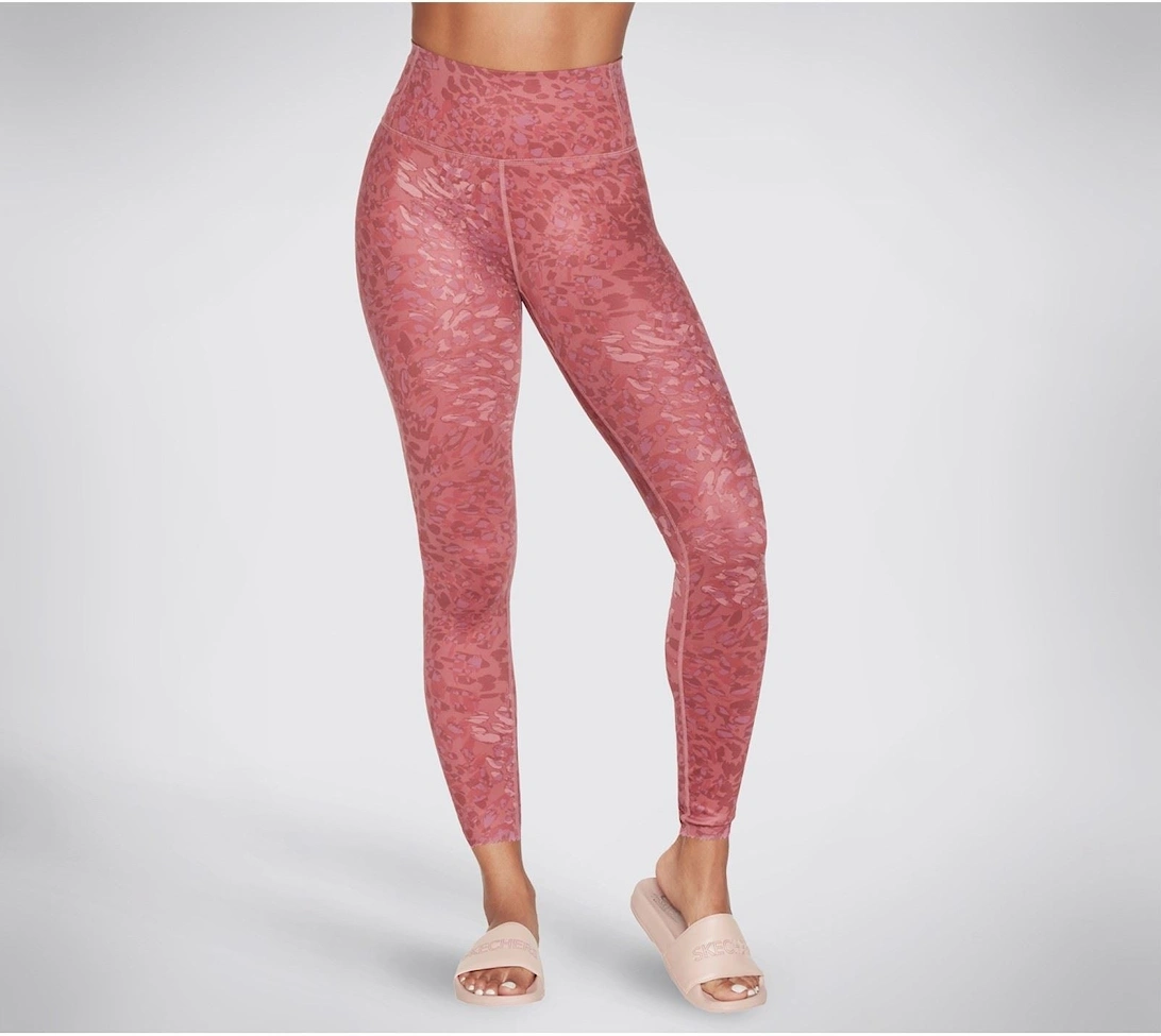 Performance Go Sculpt HW Leopard Legging Polyester Women's Pink Sports Leggings, 4 of 3