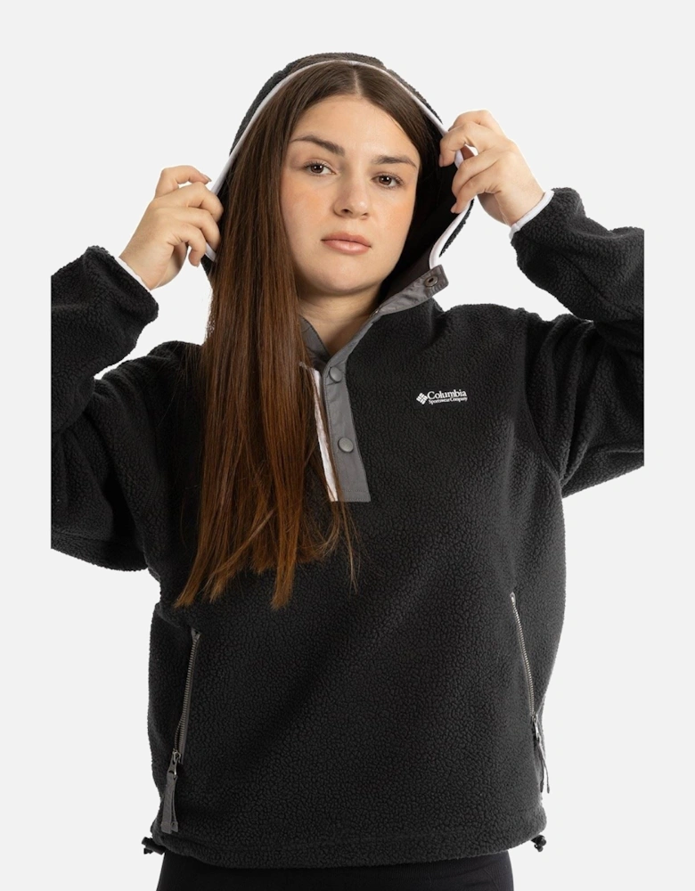 Helvetia II Hoodie Polyester Women's Black Hooded Sweatshirt