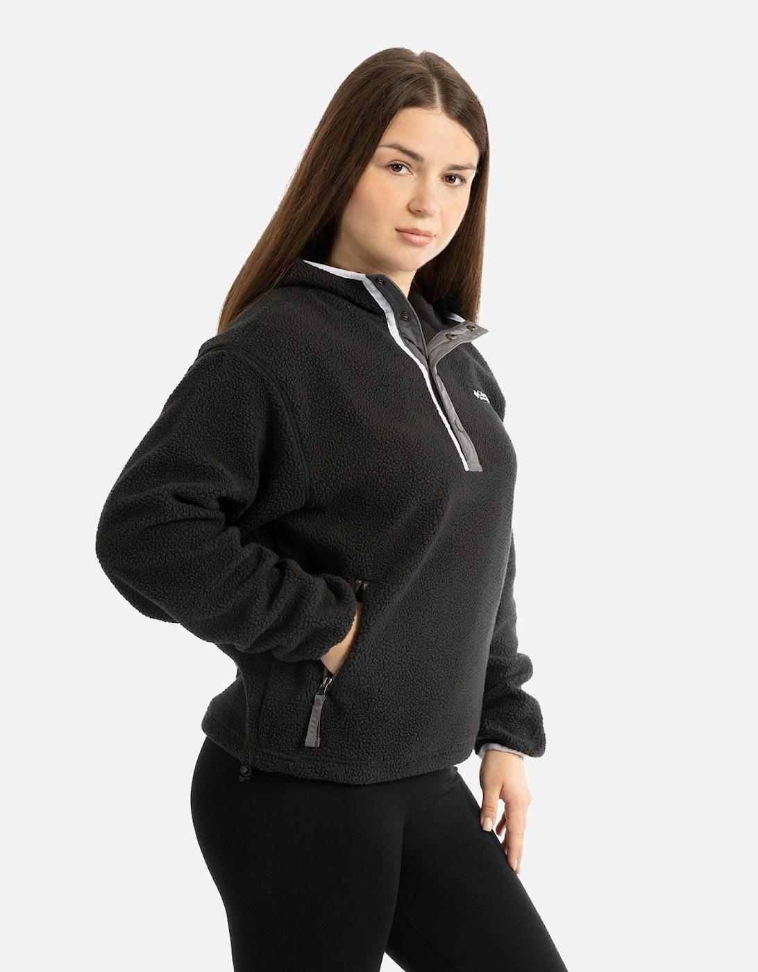 Helvetia II Hoodie Polyester Women's Black Hooded Sweatshirt