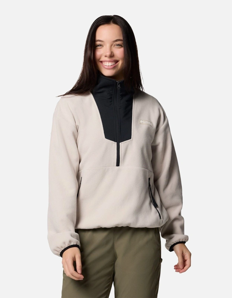Sequoia Grove 1/2 Zip Fleece Polyester Women's Brown Pullover