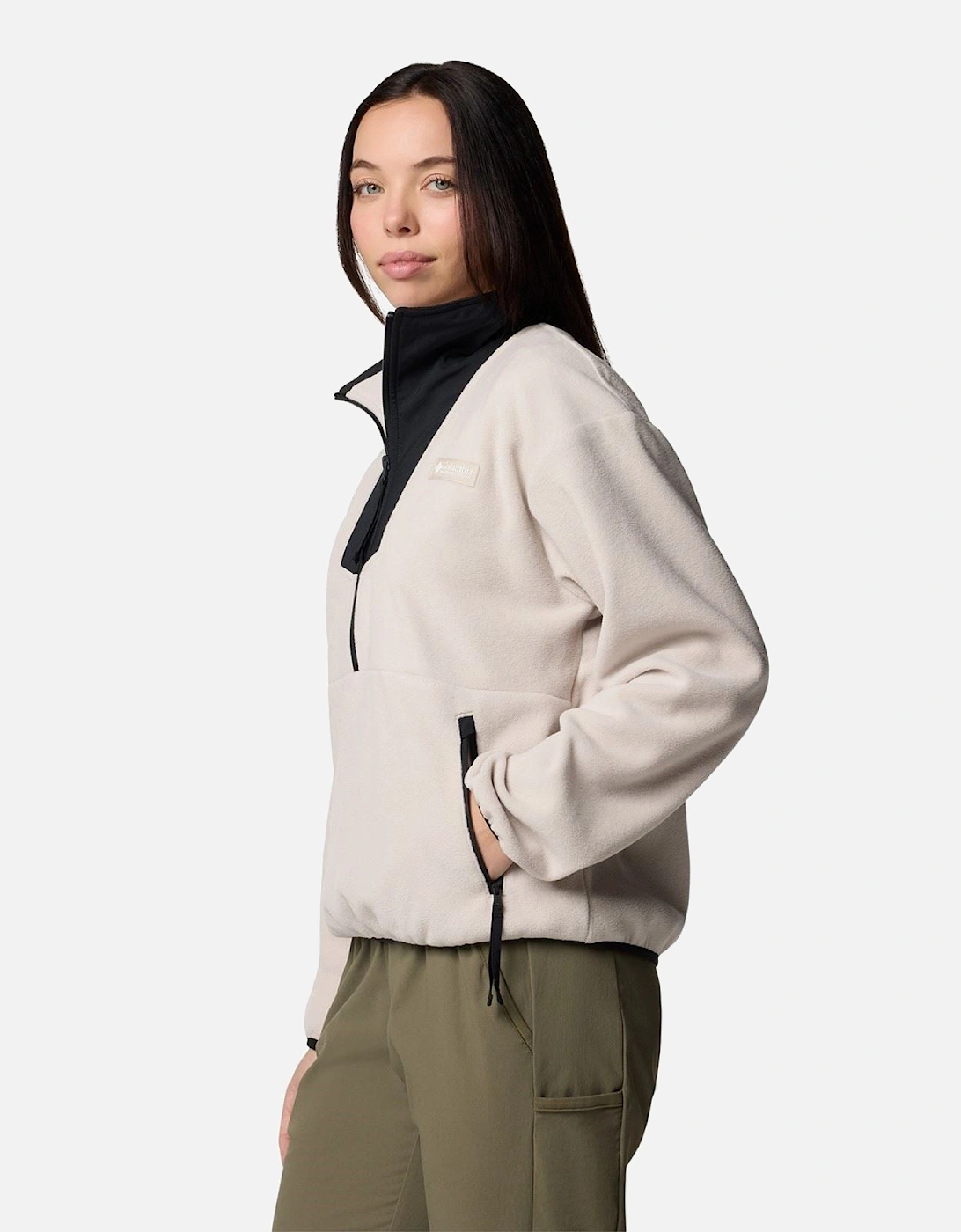 Sequoia Grove 1/2 Zip Fleece Polyester Women's Brown Pullover