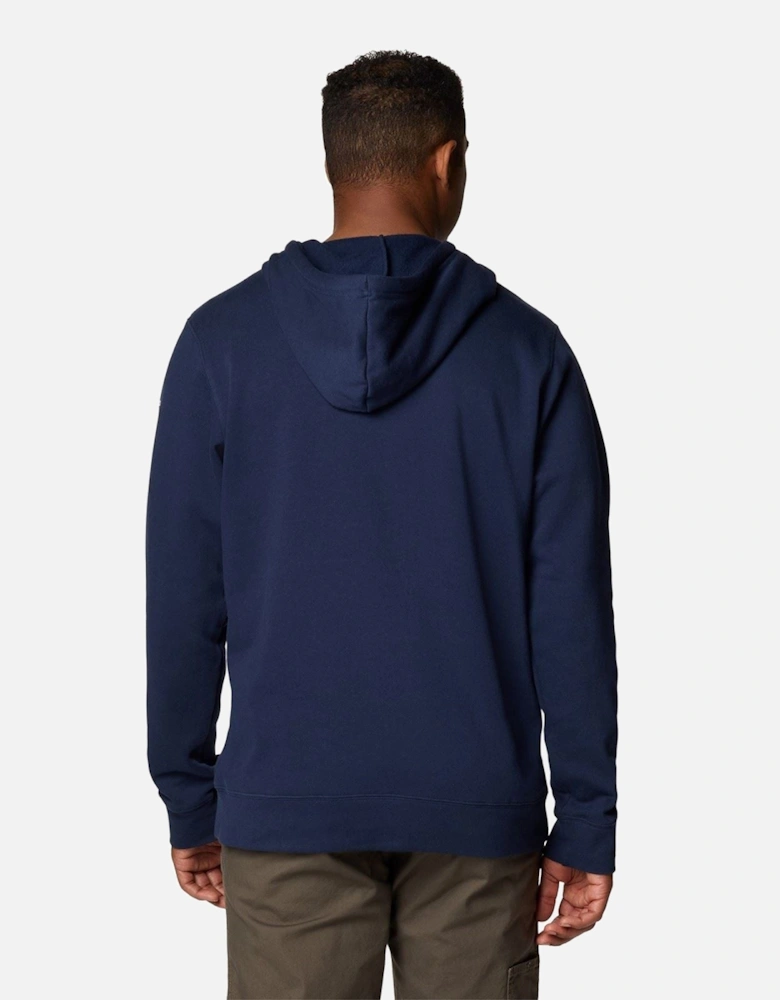 Trek Cotton Men's Blue Hooded Sweatshirt