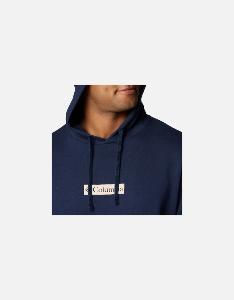 Trek Cotton Men's Blue Hooded Sweatshirt