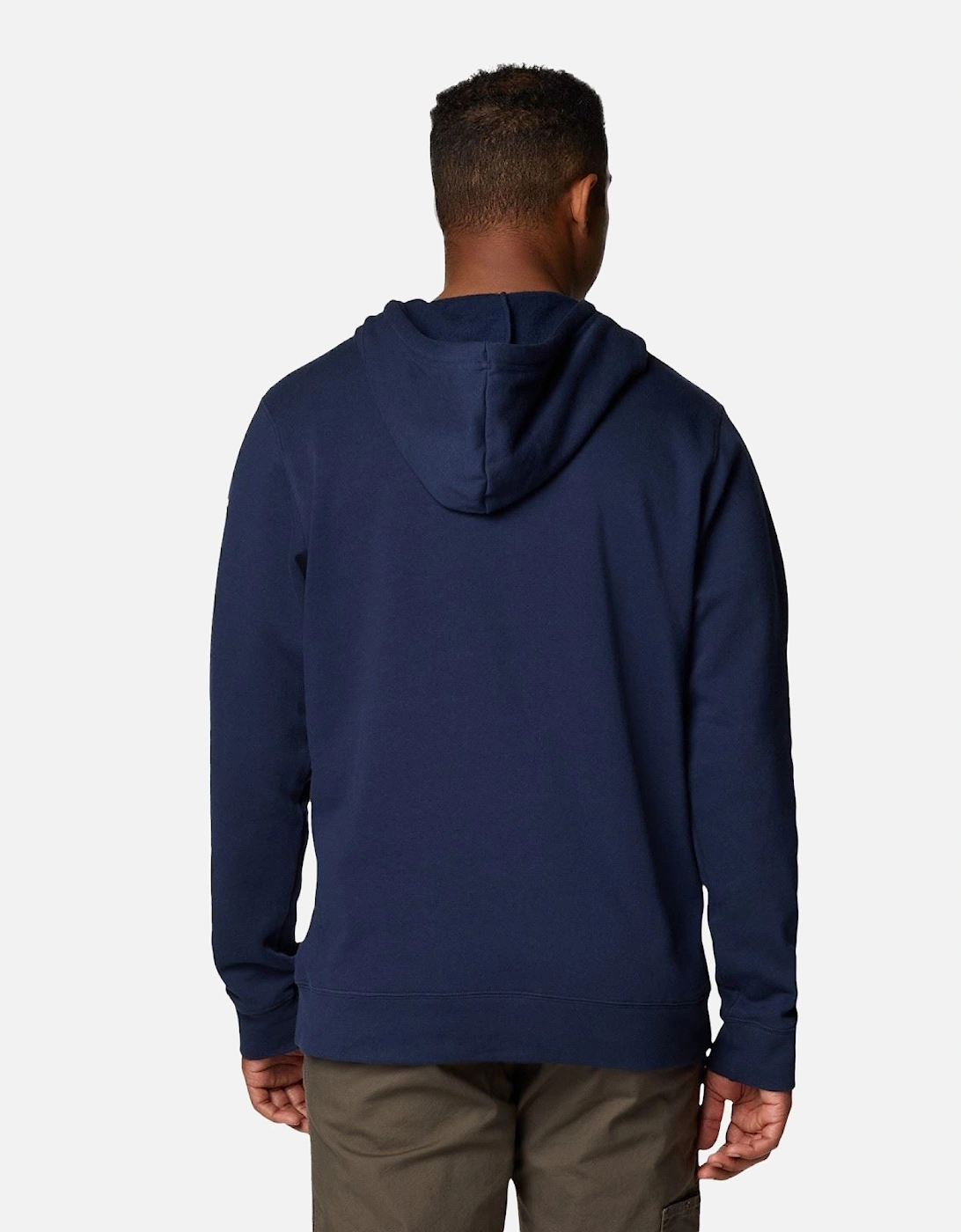 Trek Cotton Men's Blue Hooded Sweatshirt