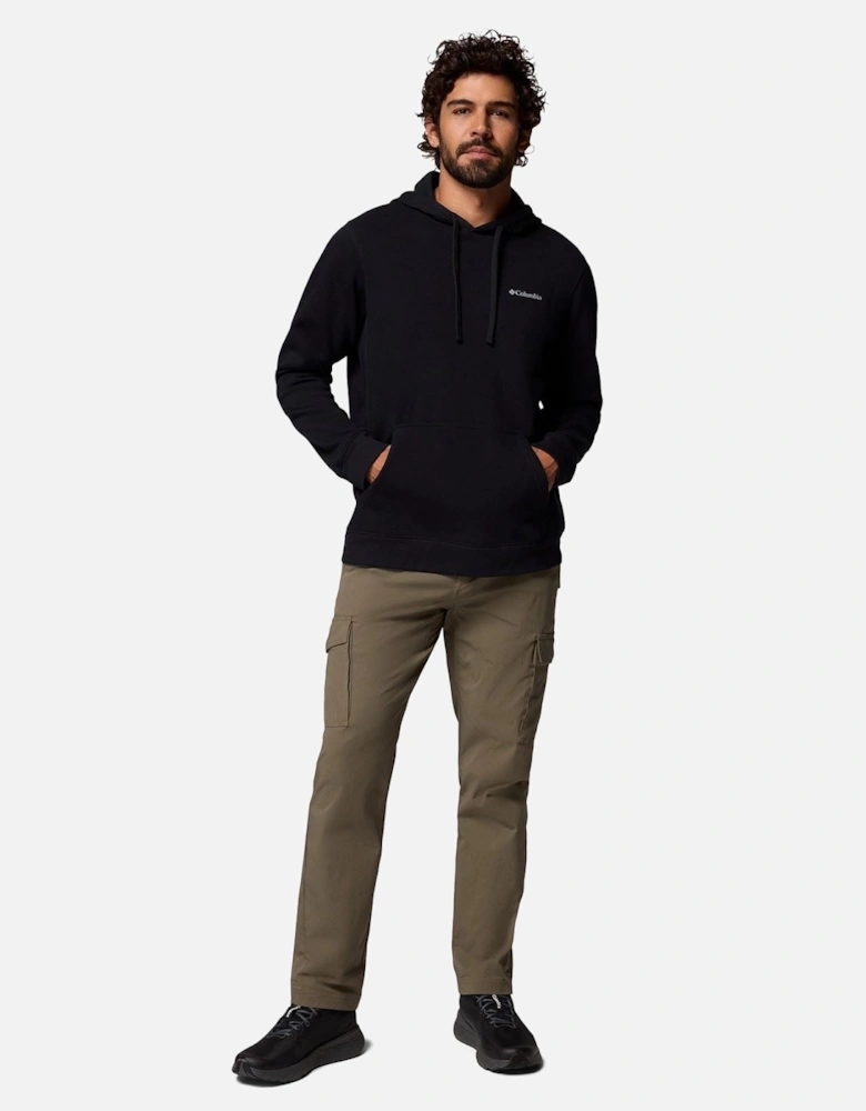 Trek Graphic Hoodie Cotton Men's Black Hooded Sweatshirt