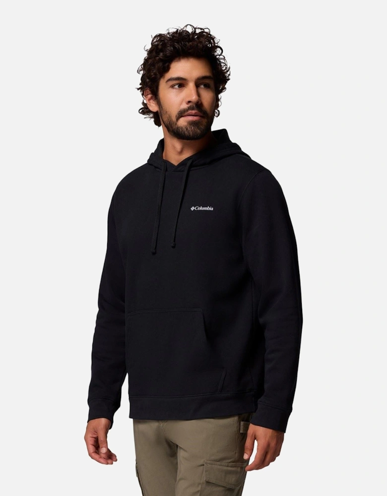 Trek Graphic Hoodie Cotton Men's Black Hooded Sweatshirt