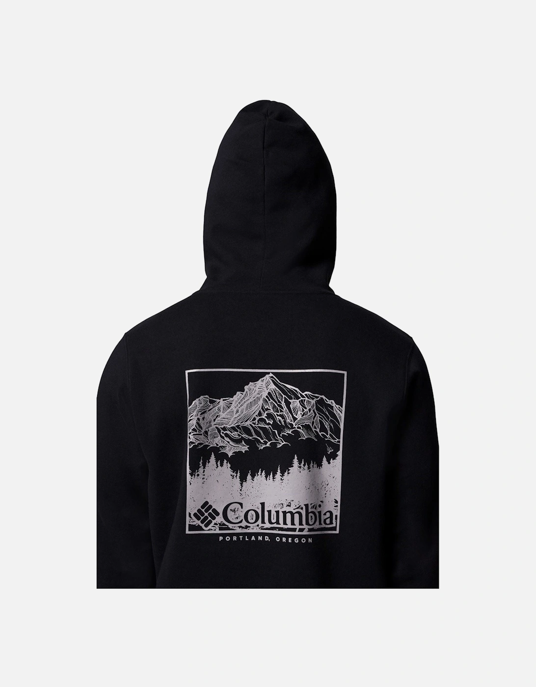 Trek Graphic Hoodie Cotton Men's Black Hooded Sweatshirt