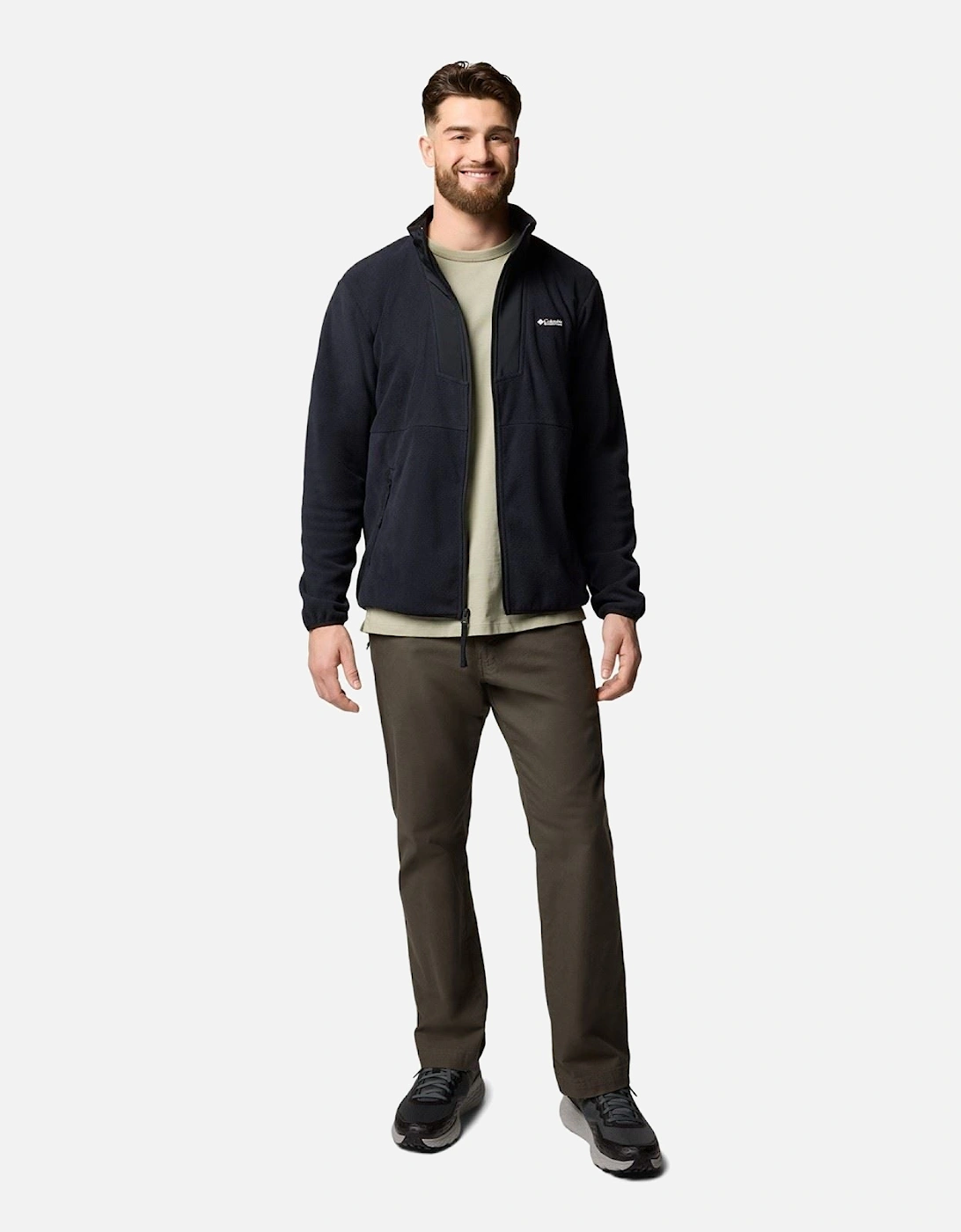 Sequoia Grove Full Zip Men's Black Fleece Jacket