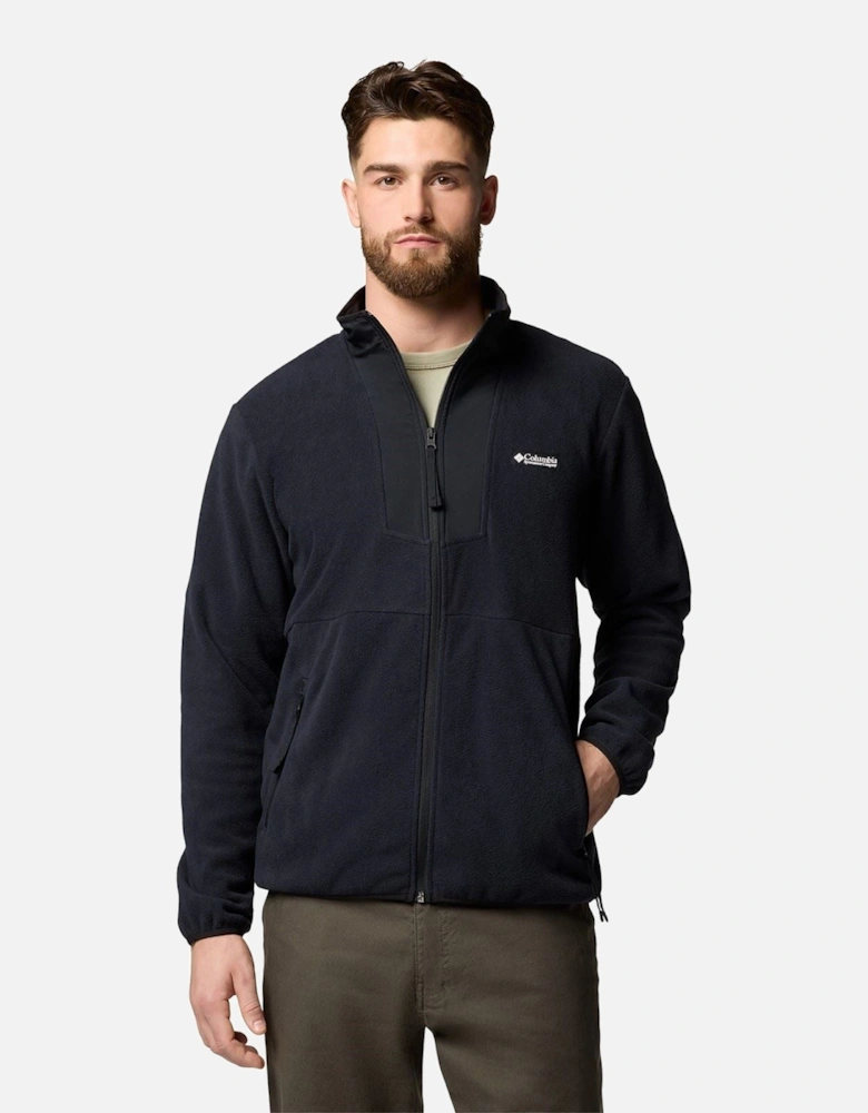 Sequoia Grove Full Zip Men's Black Fleece Jacket