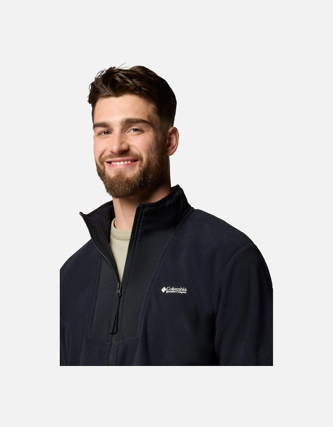 Sequoia Grove Full Zip Men's Black Fleece Jacket