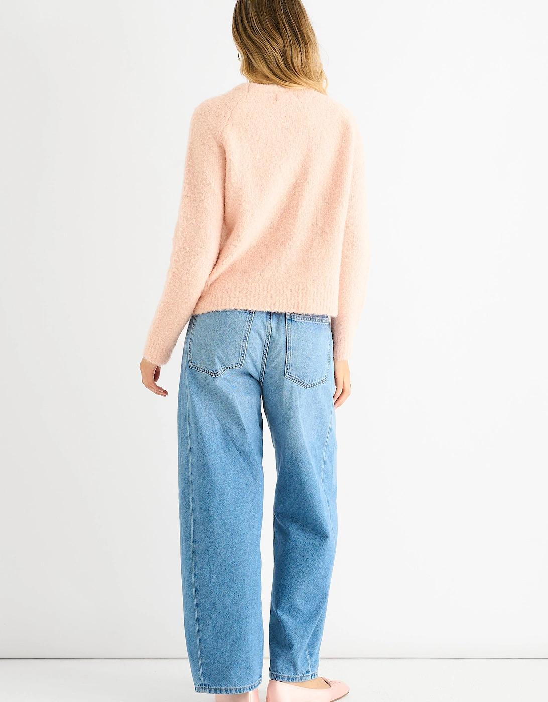 Pink Fur Loose Recycle Fit Jumper